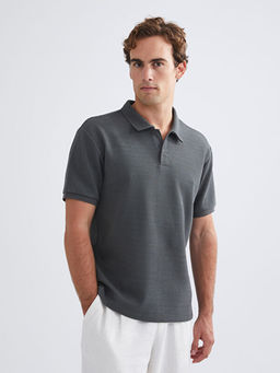 Polo Yaka K?sa Kollu Basic Erkek Ti??rt