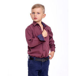 Рубашка детская Tsarevich Maroon/Z  фото 3