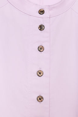 CAMISA MANGA ABULLONADA ZW COLLECTION / Malva - Zara фото 7