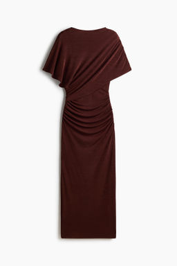 Vestido drapeado de punto