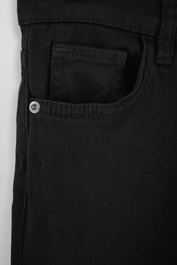 Siyah 100% Pamuk Beli Lastikli Duz/Basic Dokuma Erkek Cocuk Okul Pantolonu TKDAW26PL00002 - Trendyolmilla фото 3