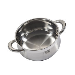 1743 GIPFEL Кастрюля SERENADE 18x8,5см/2,1л со стеклянной крышкой. Материал: нерж. сталь 18/10. Толщина 0,6мм  фото 4