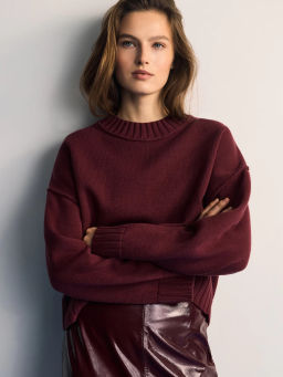 Вязанный джемпер с хлопком в составе / Zarina