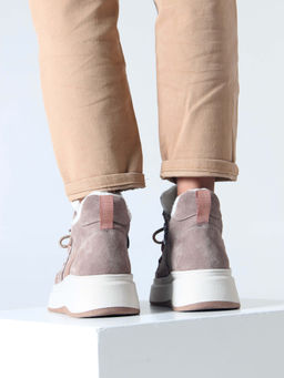 Ботинки 229.windybe. Капучино замша/Мех