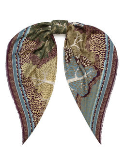 Платок жен. шелк+шерсть+мод 120х120 E16-8224-26 - Eleganzza фото 2