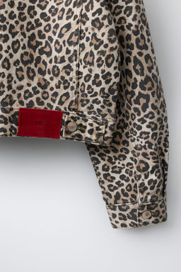 CAZADORA DENIM ANIMAL PRINT / Marr?n - Zara фото 8