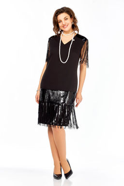 Платье Olga Style С977 черный