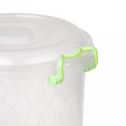 Контейнер для продуктов пластмассовый 8л, д27,5см, h24см, ручки-клипса (Россия) - Домашняя мода фото 8