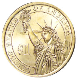 1 доллар 2014 года P США Калвин Кулидж 30-й президент США