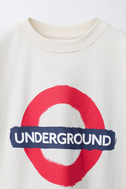 CAMISETA ESTAMPADO UNDERGROUND LONDON  / Crudo - Zara фото 3