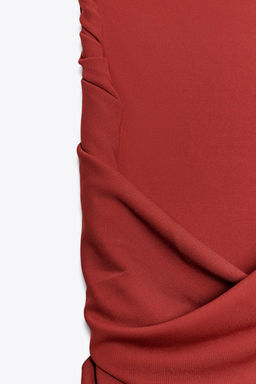 LONG DRAPED DRESS - Zara фото 8