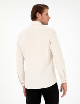 Bej Slim Fit Uzun Kollu G_mlek - Pierre cardin фото 5