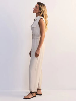 Приталенный комбинезон из вискозы / Zarina  фото 4