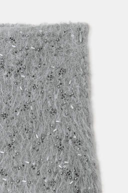 MINI FAUX FUR BEAD SHORTS - Zara фото 6