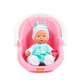 Пупс Весёлый (35 см) с соской и переноской (в пакете) - Полесье фото 5