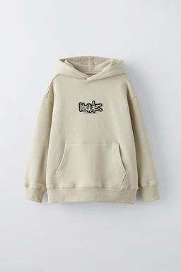 SLOGAN PRINT HOODIE