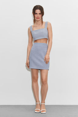 Топ укороченный из твида - Mollis фото 2