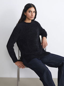 Bisiklet Yaka Kad?n Triko Tunik