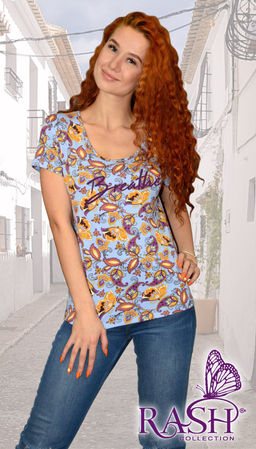 Футболка "Беата" вискоза Цвет:Зеленый