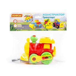 Конструктор-транспорт Паровозик (25 элементов) (в пакете) - Полесье фото 5
