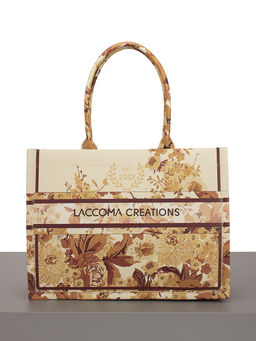 LACCOMA сумка WJB8279-13-желтый/белый эко кожа хлопок