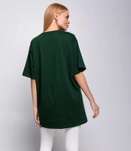 Футболка #КТ12972, тёмно-зелёный - Dommod фото 3