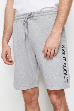 TRENDYOL MAN Beyaz %100 Pamuk Regular Fit Bask?l? Yazl?k Sortlu Pijama Tak?m? THMSS21PT0966 - Trendyolmilla фото 4