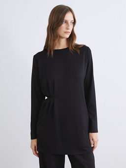 Bisiklet Yaka B?zg?l? Kad?n Tunik