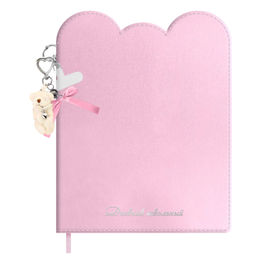 Дневник школьный в комплекте с брелоком, формат А5+, 48 л., арт. 72440 / 15 БРЕЛОК НА РОЗОВОМ