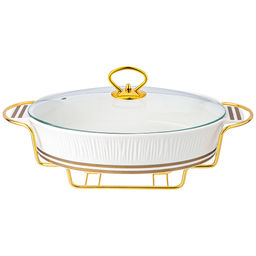 МАРМИТ LEFARD HERBAL СО СТЕКЛЯННОЙ КРЫШКОЙ 33 СМ 1600 МЛ НА МЕТАЛЛ. ПОДСТАВКЕ