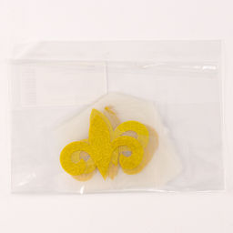 Термонаклейка на листе «Трилистник», 5 х 7 см, набор 20 шт., золото с блёстками