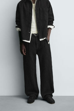 RELAXED FIT JEANS TEXTURE - Zara фото 2