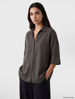Oversize Kad?n Jean G?mlek
