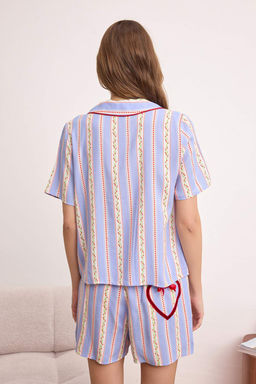 Cok Renkli Bask?l? Shally Dokuma Pijama Tak?m? THMSS26PT00144 - Trendyolmilla фото 4