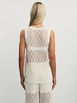 Топ ажурной вязки из вискозы / Zarina  фото 5