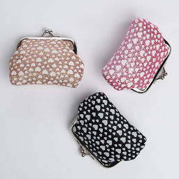 Кошелёк-монетница на фермуаре, 9?1.5?6.5 см, блестящий, с принтом, МИКС