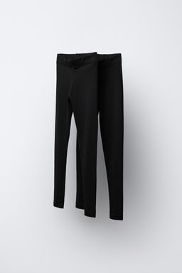 PACK DOS LEGGING LISOS / Negro