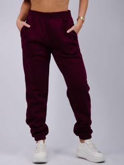 Джоггеры Мистерия 5, футер 3-х нитка начес - Малина фото 69