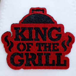 Шапка для бани с аппликацией KING, красная - Simaland фото 2