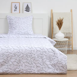 КПБ LoveLife 1.5 сп Ветви цв.белый 147*210,150*215,70*70 -1 шт,100% хлопок,бязь 120 г/м2 102236