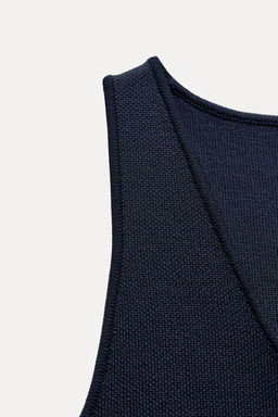 PLAIN KNIT SHORT VEST - Zara фото 7