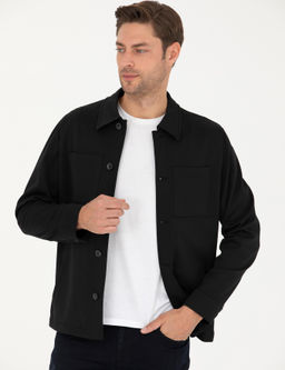 Siyah Regular Fit G_mlek Ceket - Pierre cardin фото 3