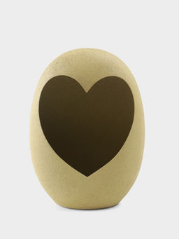 Подсвечник в форме сердца текстурный Олива, 16.5?8.5?22  1 см