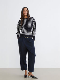 Beli Kemerli Havu? Kesim Kad?n Pantolon