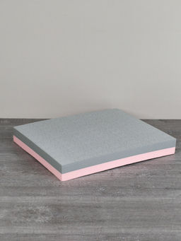 Мат балансировочный для фитнеса и йоги 40х33х5cm/ розово-серый/ уп20 - ГалеонТрейд фото 3