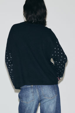Jersey oversize en punto jacquard - H&m фото 4