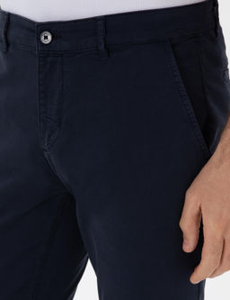 Lacivert Slim Fit Pamuk Kar___ml_ Kanvas Pantolon - Cacharel фото 5
