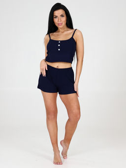 647-П ПИЖАМА ЖЕНСКАЯ (Темно-синий) - А-дина фото 2