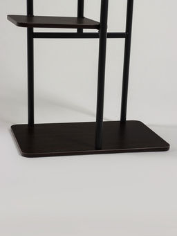 Подставка для цветов Greengo, 5 полок, 36×23×94 см, напольная, каркас металл, полки МДФ, чёрная