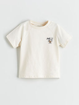 Bask?l? Erkek Bebek Ti??rt ve ?ort 2li